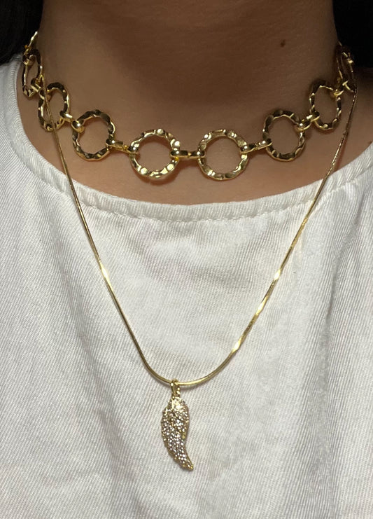 Collar Ala de Circon