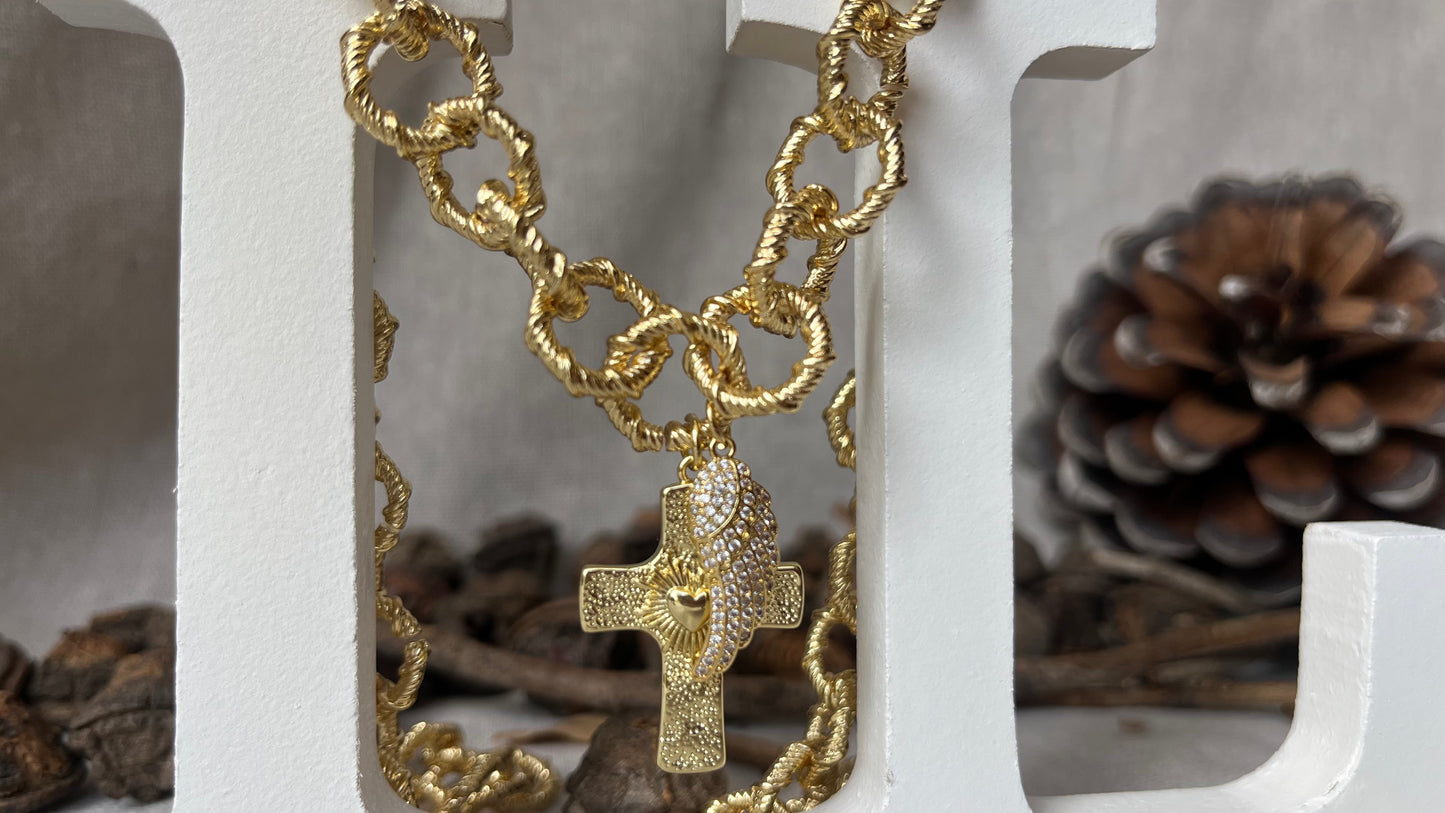 Collar Maximalista Doble Dije